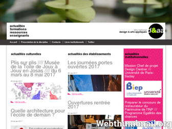 designetartsappliques.fr website preview