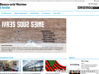 beauxartsnantes.fr website preview