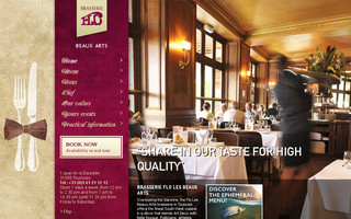 brasserielesbeauxarts.com website preview