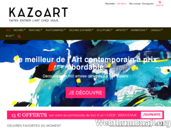 kazoart.com website preview