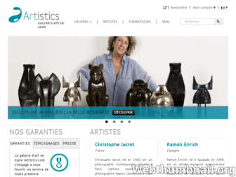 artistics.com website preview
