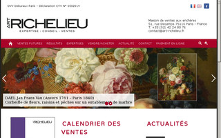 art-richelieu.fr website preview
