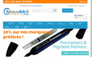 beauxarts.fr website preview