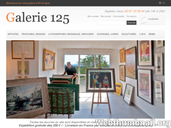 galerie125.fr website preview