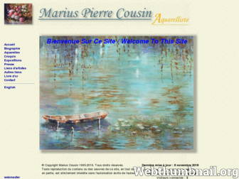 marius-cousin.com website preview