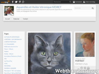 veroniquemoret-aquarelles.com website preview