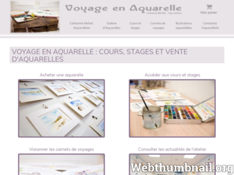 voyage-aquarelle.fr website preview