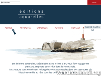 editionsaquarelles.com website preview