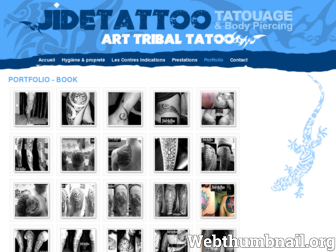 jidetattoo.com website preview