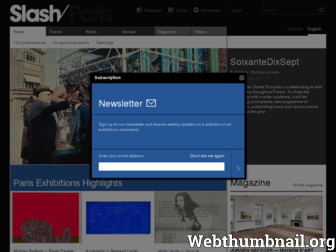 slash-paris.com website preview