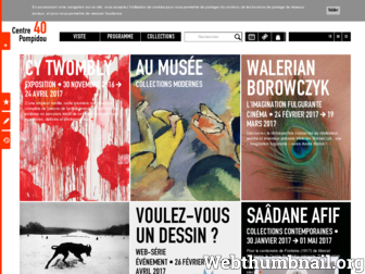 centrepompidou.fr website preview
