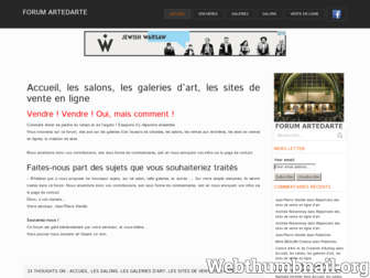 forum.artedarte.fr website preview