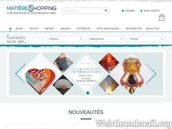 matieresetshopping.com website preview