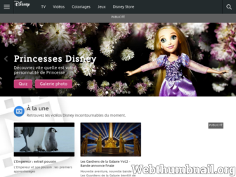 disney.fr website preview