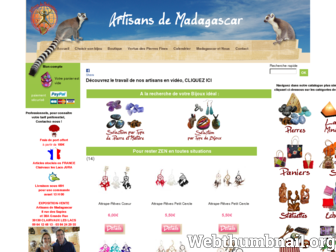 artisans-de-madagascar.fr website preview