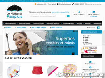 lemondeduparapluie.com website preview