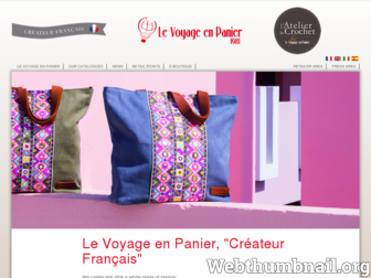 levoyageenpanier.com website preview