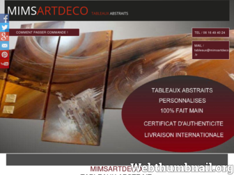 mimsartdeco.fr website preview