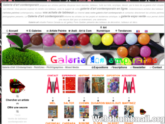 galerie-contemporaine.com website preview