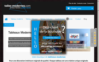 toiles-modernes.com website preview