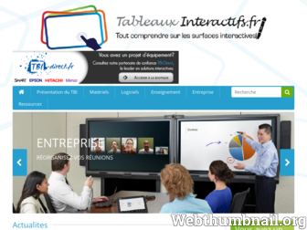 tableauxinteractifs.fr website preview