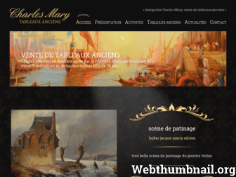 charlesmary-tableaux-anciens.fr website preview