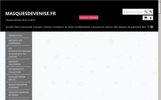 masquesdevenise.fr website preview