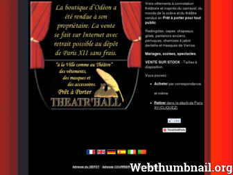 theatrhall.com website preview