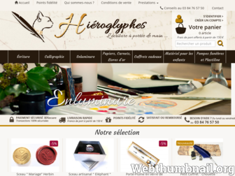 hieroglyphes.fr website preview