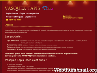 vasquez-tapis.com website preview