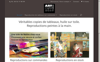 reproduction-tableaux.fr website preview
