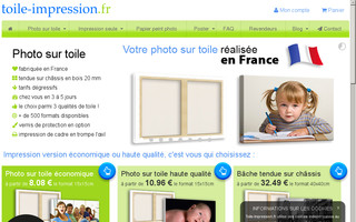 toile-impression.fr website preview