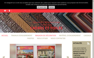 cadres-et-toiles-lyon.fr website preview