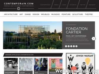 contemporain.com website preview