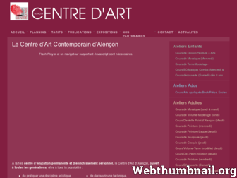 centredart-alencon.org website preview