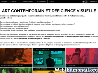 artcontemporain-deficiencevisuelle.fr website preview