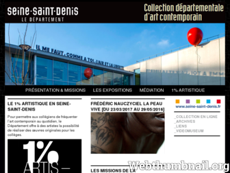 artsvisuels.seine-saint-denis.fr website preview