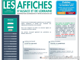 affiches-moniteur.com website preview