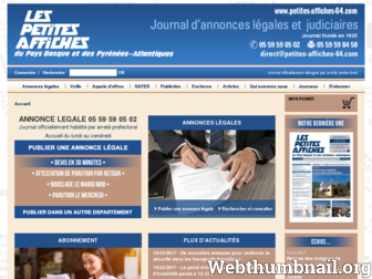 annonces-legales-pays-basque-bearn-64.fr website preview