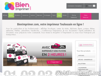 bienimprimer.com website preview