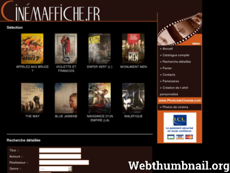 cinemaffiche.fr website preview