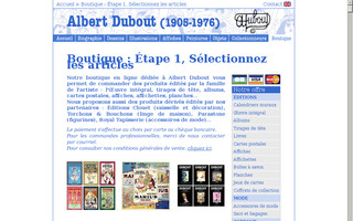 boutique.dubout.fr website preview