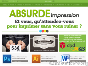 absurde.fr website preview