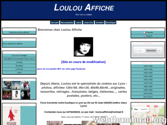 loulouaffiche.com website preview