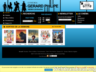 cinemagerardphilipe.fr website preview