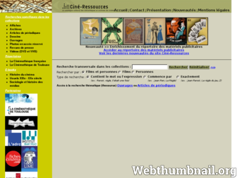 cineressources.net website preview