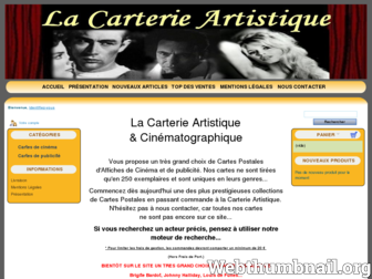 carterie-artistique.com website preview
