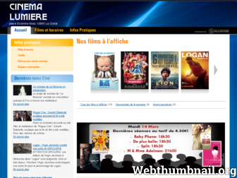 cinema-lumiere.cine.allocine.fr website preview