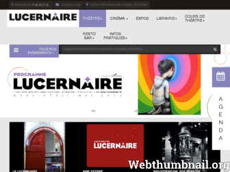 lucernaire.fr website preview