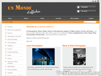 monde-affiches.com website preview